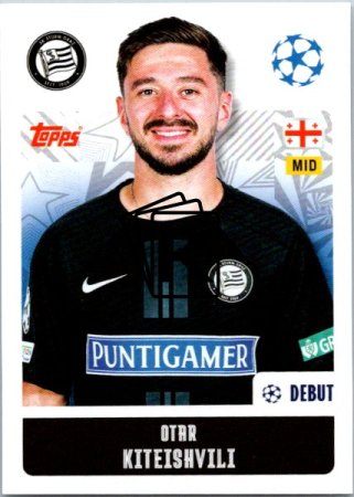 2024-25 Topps Champions League 339 Otar Kiteishvili (SK Sturm Graz)