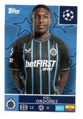 2025-26 Topps Champions League  Club Brugge 483 Joel Ordóñez