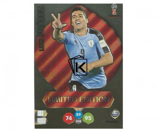 Fotbalová kartička Panini Adrenalynl XL World Cup Russia 2018 Limited Edition Luis Suarez