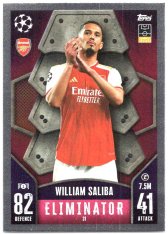 Fotbalová kartička 2023-24 Topps Match Attax UEFA Club Competitions 31 William Saliba Arsenal