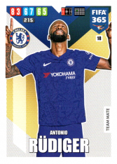 Fotbalová kartička Panini Adrenalyn XL FIFA 365 - 2020 Team Mate 18 Antonio Rudiger FC Chelsea