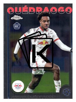 fotbalová kartička 2024-25 Topps Chrome UCC 83 Assan Ouédraogo, RB Leipzig RC