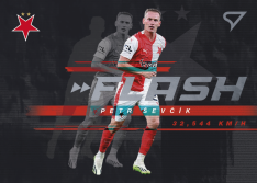 fotbalová kartička 2023-24 SportZoo Fortuna Liga Flash FS-03 Petr Ševčík SK Slavia Praha