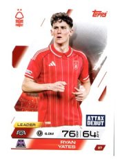 fotbalová kartička 2025-26 Topps Match Attax UCC 97 Ryan Yates (Nottingham Forest)