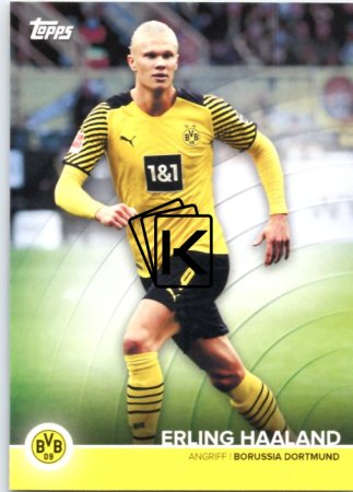 Fotbalová kartička 2021-22 Topps Borrusia Dortmund BVB EH Erling Haaland