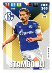 Fotbalová kartička Panini Adrenalyn XL FIFA 365 - 2020 Team Mate 216 Benjamin Stambouli Schalke 04