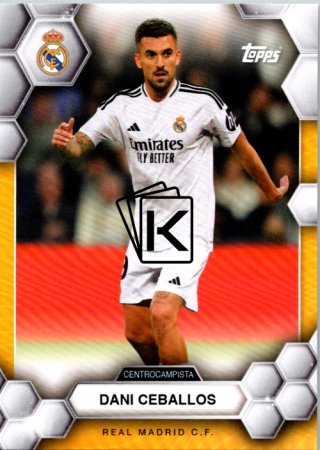 fotbalová kartička 2024-25 Topps Real Madrid CF Fan Set 12 Dani Ceballos