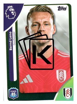 fotbalová kartička 2025-26 Topps  Premier League 146 Bernd Leno (Fulham)