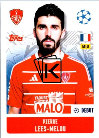 2024-25 Topps Champions League 374 Pierre Lees-Melou (Stade Brestois 29)