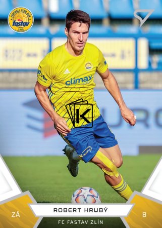 fotbalová kartička 2021-22 SportZoo Fortuna Liga 60 Róbert Hrubý FC Fastav Zlín