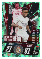 fotbalová kartička Topps Match Attax Champions League 2020-21 Hattrick Hero HT1 Rodrygo - Real Madrid CF