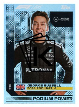 2025 Topps Turbo Attax F1 Mercedes AMG  Podium Power  330 George Russell