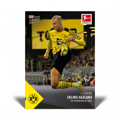 Fotbalová kartička Topps Now 2021-22 Bundesliga 50 Erling Haaland Borussia Dortmund