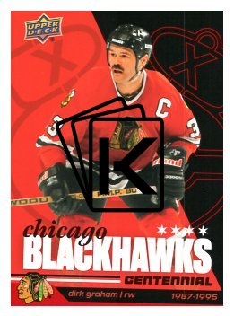 2025-26 Upper Deck Centennial Chicago Blackhawks 74 Dirk Graham