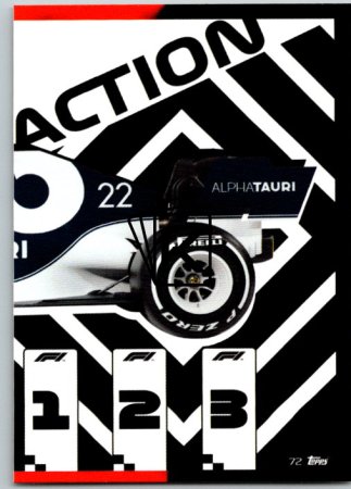 2021 Topps Formule 1 Turbo Attax Power Action 72 Scuderia Alpha Tauri