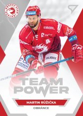 hokejová kartička 2021-22 SportZoo Tipsport Extraliga Team Power TP-03 Martin Růžička HC Oceláři Třinec