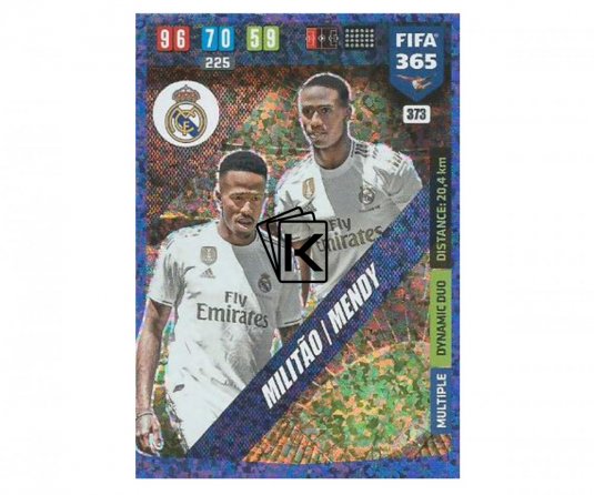 Fotbalová kartička Panini FIFA 365 – 2020 Multiple 373  Militao Mendy Real Madrid CF