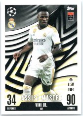 2023-24 Topps Match Attax EXTRA UEFA Club Competition Assist Master 142 Vini Jr. (Real Madrid CF)