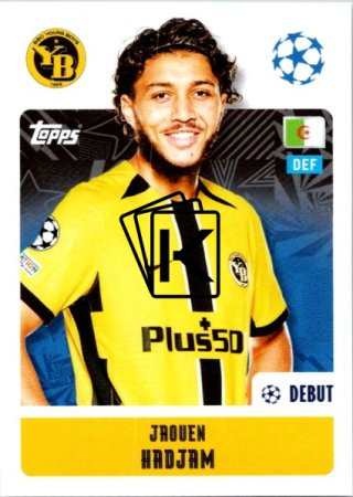 2024-25 Topps Champions League 433 Jaouen Hadjam (BSC Young Boys)