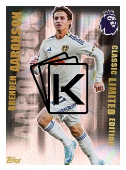 fotbalová kartička 2025-26 Topps  Premier League - Classic Limited Edition LE20 Brenden Aaronson (Leeds United)