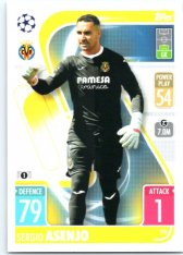 fotbalová kartička 2021-22 Topps Match Attax UEFA Champions League 290 Sergio Asenjo Villarreal CF