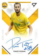 podepsaná fotbalová kartička SportZoo 2020-21 Fortuna Liga Signed Stars Level 2 SS2-07 Tomáš Poznar FC Fastav Zlín /149