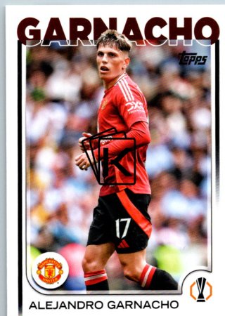 fotbalová kartička 2024-25 Topps UEFA Club Competitions Flagship 147 Alejandro Garnacho Manchester United