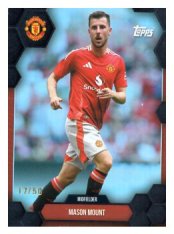 fotbalová kartička 2024-25 Topps Manchester United Fan Set 15 Mason Mount Black /50