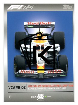 2025 Topps Turbo Attax F1 VCARB  74	Team Car
