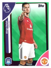 fotbalová kartička 2025-26 Topps  Premier League 204 Diogo Dalot (Manchester United)-PARALLEL Green