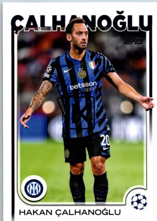 fotbalová kartička 2024-25 Topps UEFA Club Competitions Flagship 165 Hakan Çalhanoğlu Inter Milan