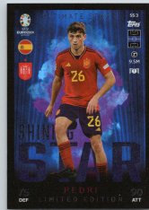 fotbalová karta Topps Match Attax EURO 2024 Shining Star Limited Edition  SSLLE3 Pedri (Spain)