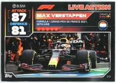 2022 Topps Formule 1Turbo Attax F1 Live Action 2021 202 Max Verstappen (Red Bull Racing)