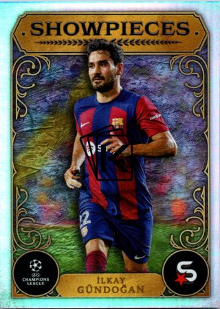 Fotbalová kartička 2023-24 Topps Superstars UEFA Club Competitions Showpieces 10 İlkay Gündoğan (FC Barcelona)