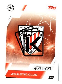 fotbalová kartička 2025-26 Topps Match Attax UCC 303 Team Logo (Athletic Club)