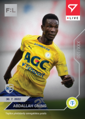 fotbalová kartička SportZoo 2022-23 Live L-004 Abdallah Gning FK Teplice /35 RC
