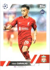 Fotbalová kartička 2022-23 Topps UEFA Club Competitions 28 Fábio Carvalho - Liverpool FC RC