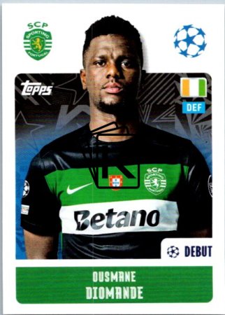 2024-25 Topps Champions League 359 Ousmane Diomande (Sporting Clube de Portugal)