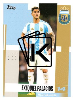 fotbalová kartička 2024-25 Topps Argentina Team Set 15 Exequiel Palacios