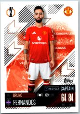 fotbalová kartička 2024-25 Topps Match Attax UEFA Club Competitions  105 Bruno Fernandes (Manchester United)  -  Captain