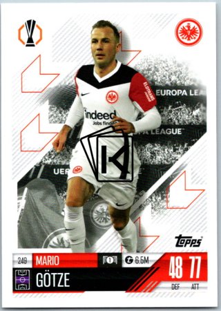 fotbalová kartička 2024-25 Topps Match Attax UEFA Club Competitions 249 Mario Gotze (Eintracht Frankfurt)
