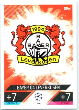Fotbalová kartička 2022-23 Topps Match Attax UCL 226 Team Logo - Bayer 04 Leverkusen