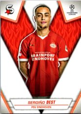 Fotbalová kartička 2023-24 Topps Superstars UEFA Club Competitions 121 Sergiño Dest (PSV Eindhoven)