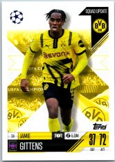 Fotbalová kartička 2024-25 Topps Match Attax EXTRA UEFA Club Competitions Squad Update 24.  Kjamie Gittens (Borussia Dortmund)