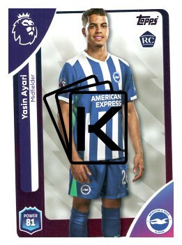 fotbalová kartička 2025-26 Topps  Premier League 82 Yasin Ayari (Brighton & Hove Albion)  -  Rookie