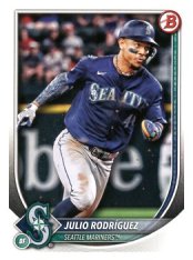 Baseballová karta 2025 Bowman 79 Julio Rodríguez, Seattle Mariners