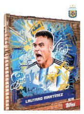 fotbalová kartička 2025-26 Topps Team Set Argentina Block 26 Lautaro Martínez