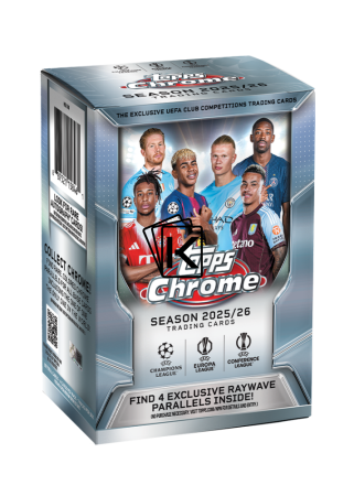 2025-26 Topps Chrome UEFA Club Competitions Blaster Box