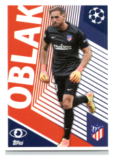 2020-21 Topps Champions League samolepka ATM2 Jan Oblak Atletico Madrid