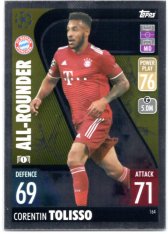 fotbalová kartička 2021-22 Topps Match Attax UEFA Champions All-Rounder 164 Corentin Tolisso FC Bayern Munchen